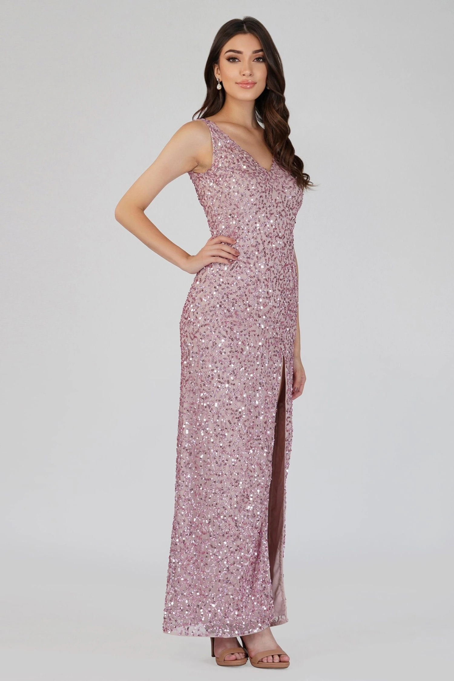 Greyson Pink Sequin Maxi Dress 4 Greyson Pink Sequin Maxi Dress - Image 2
