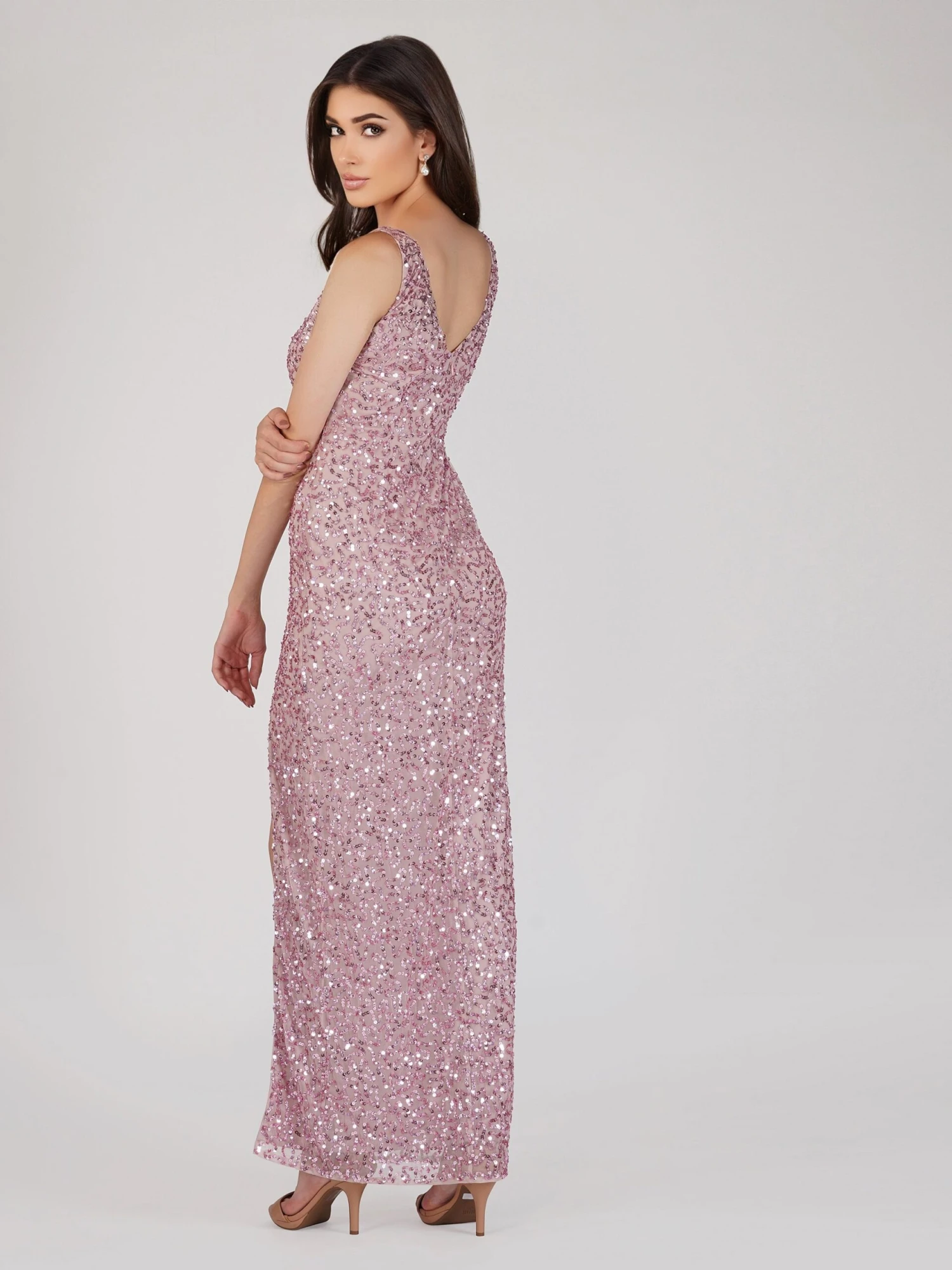 Greyson Pink Sequin Maxi Dress 6 Greyson Pink Sequin Maxi Dress - Image 4