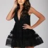 Ivy Black Tulle Mini Dress 2 Ivy Black Tulle Mini Dress -Tulle Clothing IvyEdited