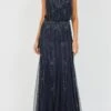 Keeva Navy Bridesmaid Maxi Dress 1 Keeva Navy Bridesmaid Maxi Dress -Tulle Clothing KeevaMaxiNavy
