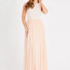 Picasso Bridesmaid Maxi In Blush Nude -Tulle Clothing LNB2327NDE 2