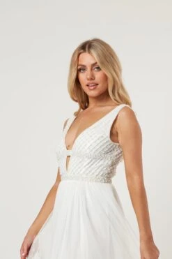 Myla Pearl Beaded Wedding Dress -Tulle Clothing LaceandBeads1277