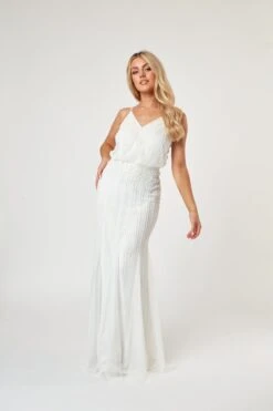 Keeva Wedding Dress In White -Tulle Clothing LaceandBeads596