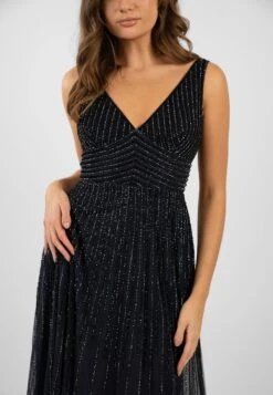 Lorelai Navy Blue Embellished Maxi Dress 13 Lorelai Navy Blue Embellished Maxi Dress -Tulle Clothing LorelaiNavyBlue 3