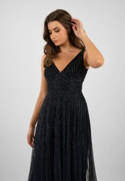 Lorelai Navy Blue Embellished Maxi Dress 11 Lorelai Navy Blue Embellished Maxi Dress -Tulle Clothing LorelaiNavyBlue 4
