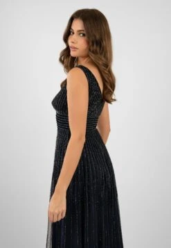 Lorelai Navy Blue Embellished Maxi Dress 12 Lorelai Navy Blue Embellished Maxi Dress -Tulle Clothing LorelaiNavyBlue 5