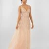 Lorelai Blush Pink Embellished Maxi Dress -Tulle Clothing LorelaiNudeBlush 1