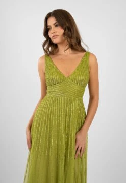 Lorelai Olive Green Embellished Maxi Dress -Tulle Clothing LorelaiOlive 3