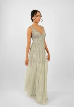Lorelai Sage Green Embellished Maxi Dress -Tulle Clothing LorelaiSage 4