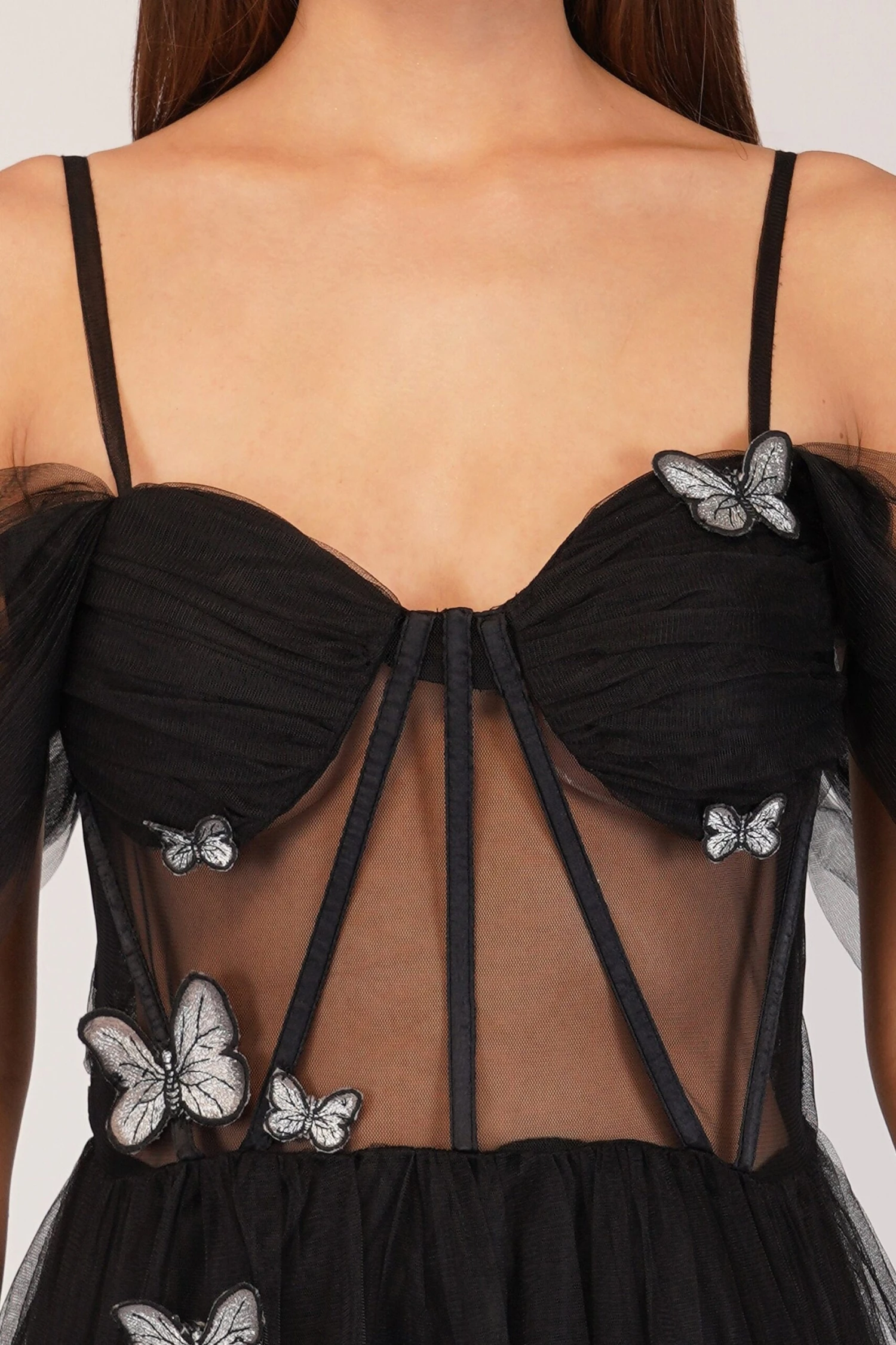 Lottie Butterfly Dress In Black 6 Lottie Butterfly Dress In Black - Image 4