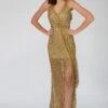 Nair Gold Sequin Maxi Dress 2 Nair Gold Sequin Maxi Dress -Tulle Clothing NairGold 2 3