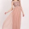 Nina Taupe Embellished Bridesmaid Maxi Dress -Tulle Clothing NinaTaupeMaxiDress 4