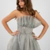 Noah Organza Midi Dress In Grey -Tulle Clothing NoahMidi 3 edited
