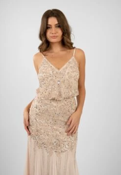 Ophelia Blush Pink Occasion Dress -Tulle Clothing OpheliaMaxi 4