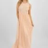 Picasso Blush Pink Embellished Bridesmaid Maxi Dress