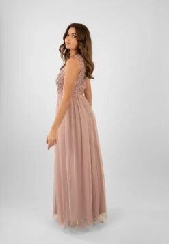Picasso Pale Mauve Embellished Bridesmaid Dress -Tulle Clothing PicassoMaxiMauve 5