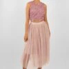 Cleo Pink Tulle Midi Skirt 2 Cleo Pink Tulle Midi Skirt -Tulle Clothing PicassoTopinPinkwithSkirtinPink 1 edited