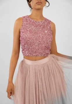 Cleo Pink Tulle Midi Skirt 8 Cleo Pink Tulle Midi Skirt -Tulle Clothing PicassoTopinPinkwithSkirtinPink 2