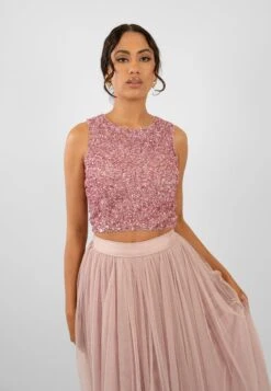 Picasso Pink Sequin Top 19 Picasso Pink Sequin Top -Tulle Clothing PicassoTopinPinkwithSkirtinPink 3