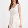 Picasso V Embellished Wedding Dress -Tulle Clothing PicassoVNeckWHite 3