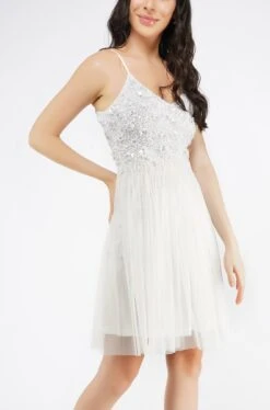 Riri White Tulle Mini Dress 11 Riri White Tulle Mini Dress -Tulle Clothing Riri 2