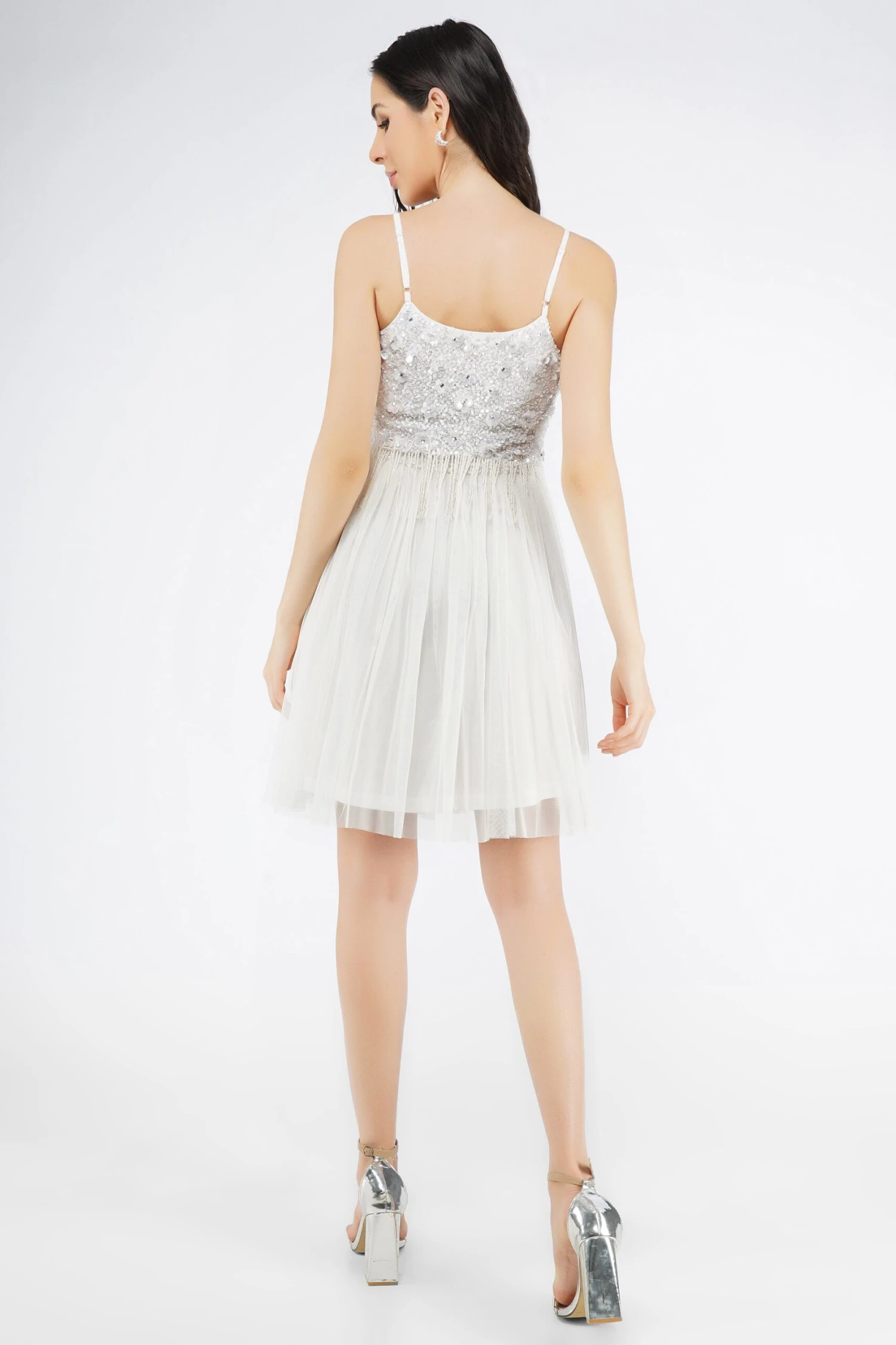 Riri White Tulle Mini Dress 4 Riri White Tulle Mini Dress - Image 2
