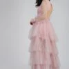 Salma Long Sleeve Tulle Maxi Dress In Pink 1 Salma Long Sleeve Tulle Maxi Dress In Pink -Tulle Clothing SelmaMaxi 1 edited