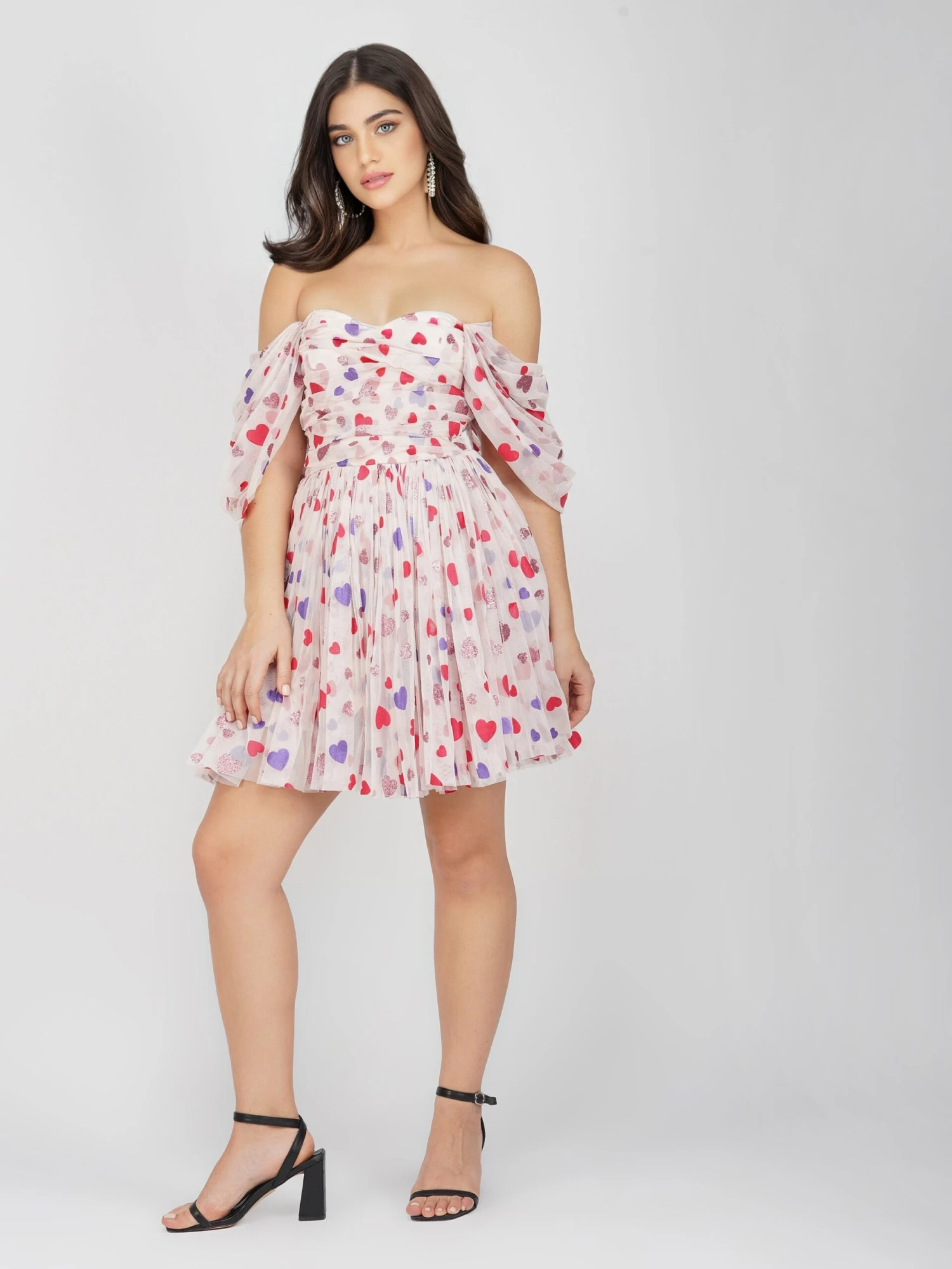 Sydney Rainbow Heart Mini Dress 5 Sydney Rainbow Heart Mini Dress - Image 3