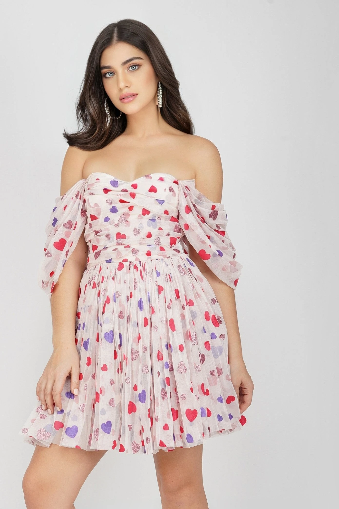 Sydney Rainbow Heart Mini Dress 4 Sydney Rainbow Heart Mini Dress - Image 2