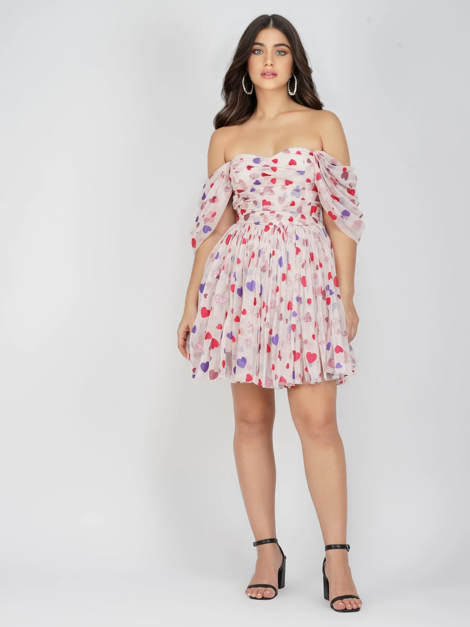 Sydney Rainbow Heart Mini Dress 7 Sydney Rainbow Heart Mini Dress - Image 5