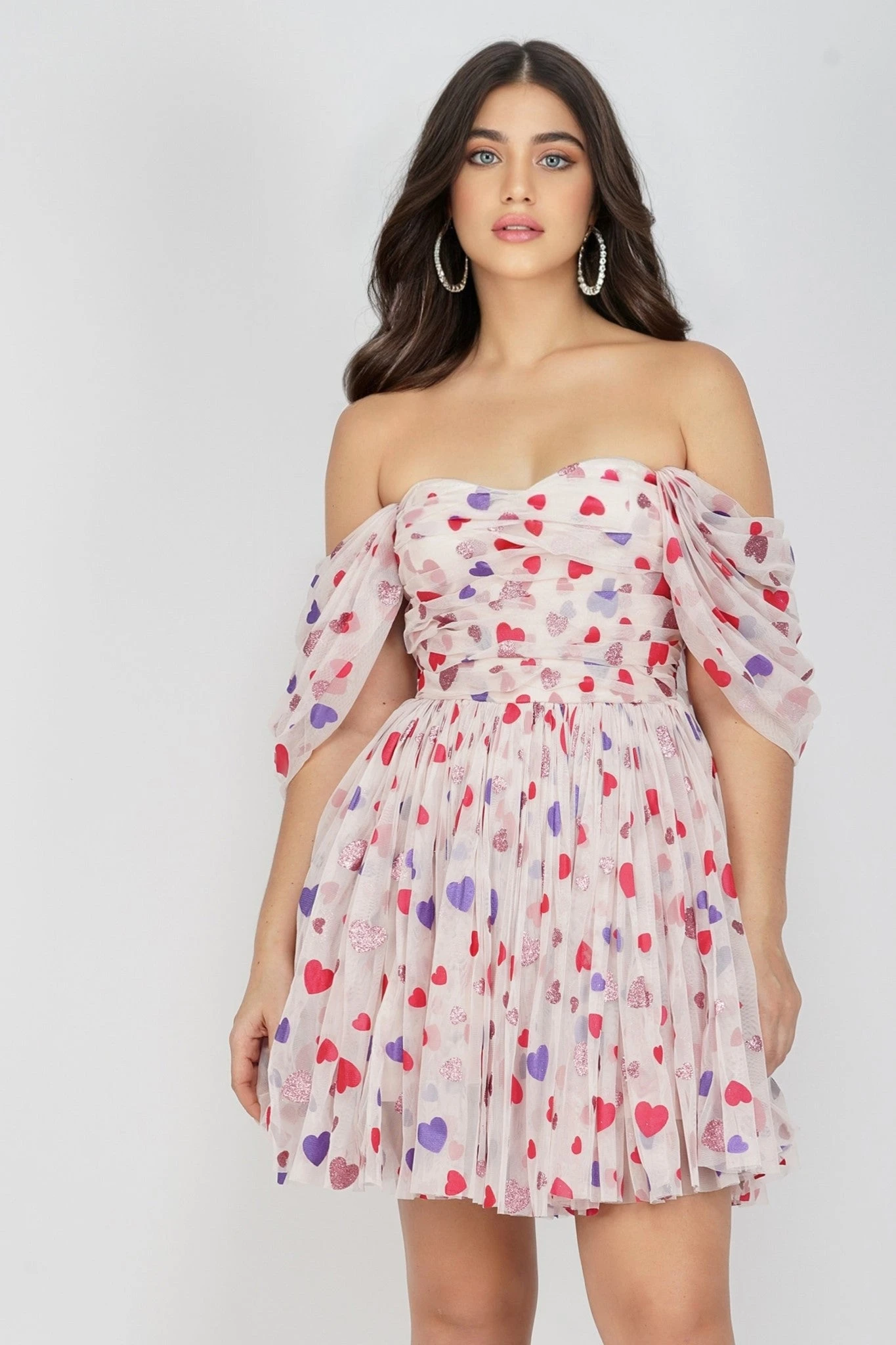 Sydney Rainbow Heart Mini Dress 3 Sydney Rainbow Heart Mini Dress