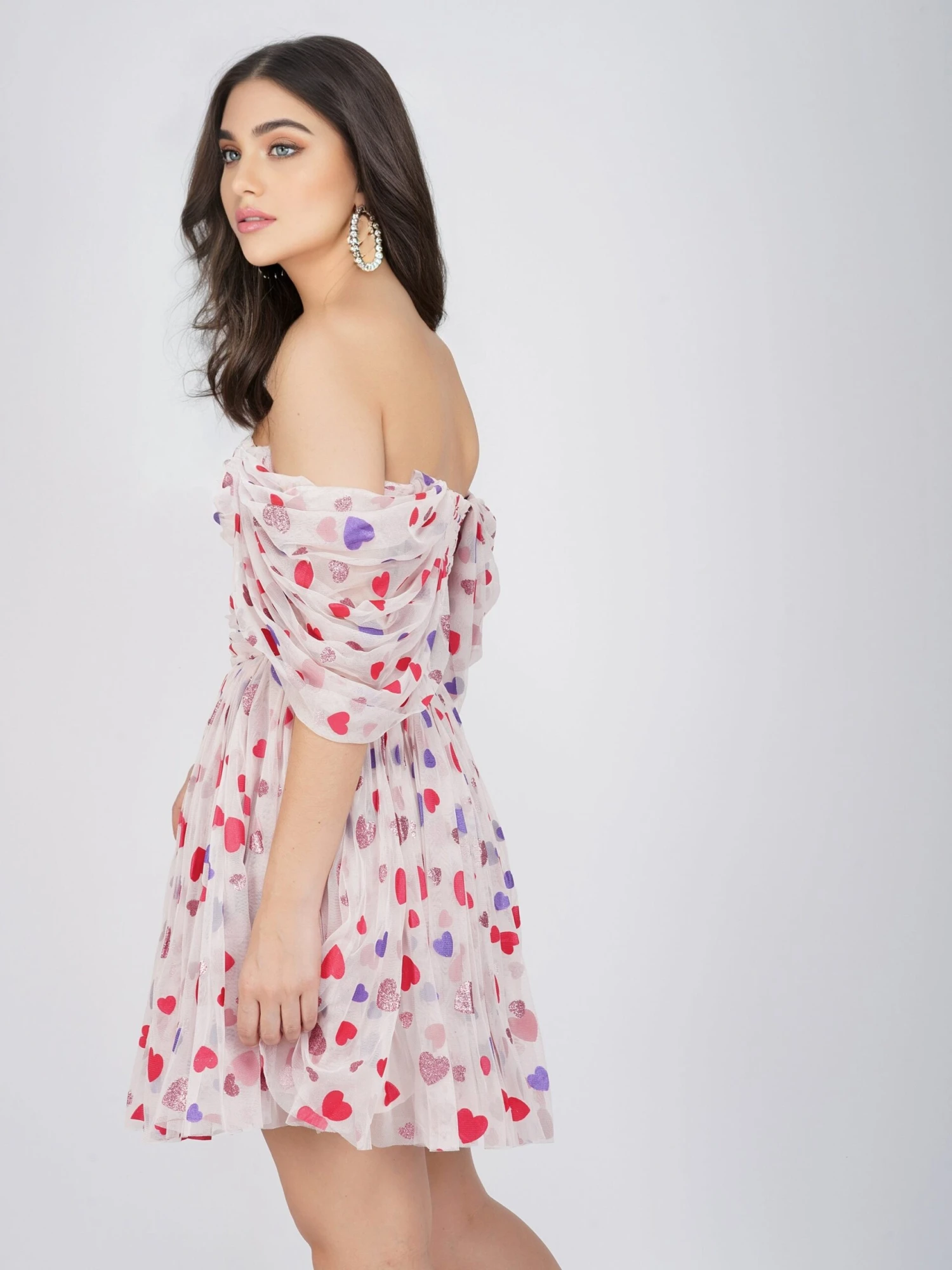 Sydney Rainbow Heart Mini Dress 8 Sydney Rainbow Heart Mini Dress - Image 6