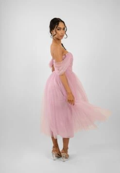 Melbourne Tulle Midi Dress In Pink -Tulle Clothing Untitled 5223