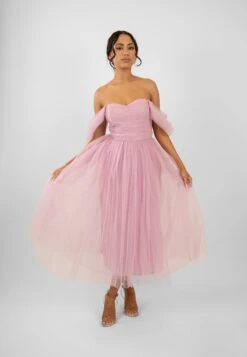 Melbourne Tulle Midi Dress In Pink -Tulle Clothing Untitled 5224