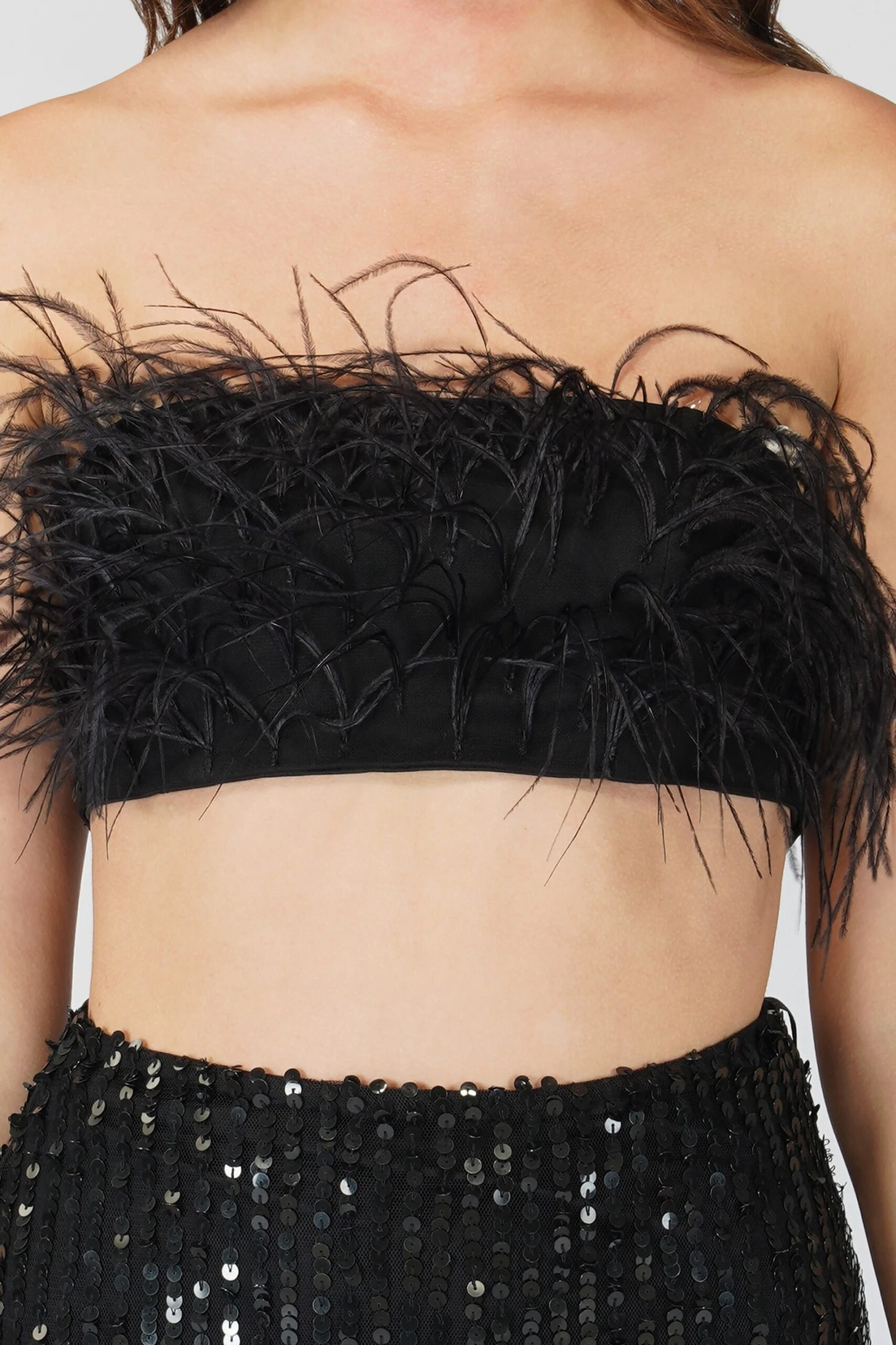 Xara Black Feather Top 7 Xara Black Feather Top - Image 5