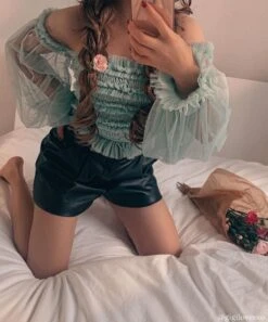 Rolf Top In Teal 11 Rolf Top In Teal -Tulle Clothing gigilovesxo 1