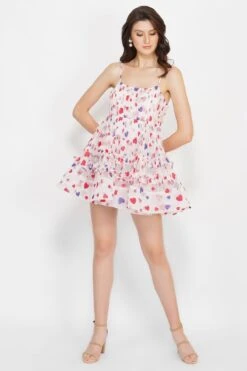 Bethan Mini In Glitter Rainbow Heart -Tulle Clothing image003 1