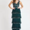 Mulan Lishky Emerald Green Gown 2 Mulan Lishky Emerald Green Gown -Tulle Clothing mulanlishky 1
