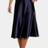 Sophie Navy Satin Skirt -Tulle Clothing websiteimages 15