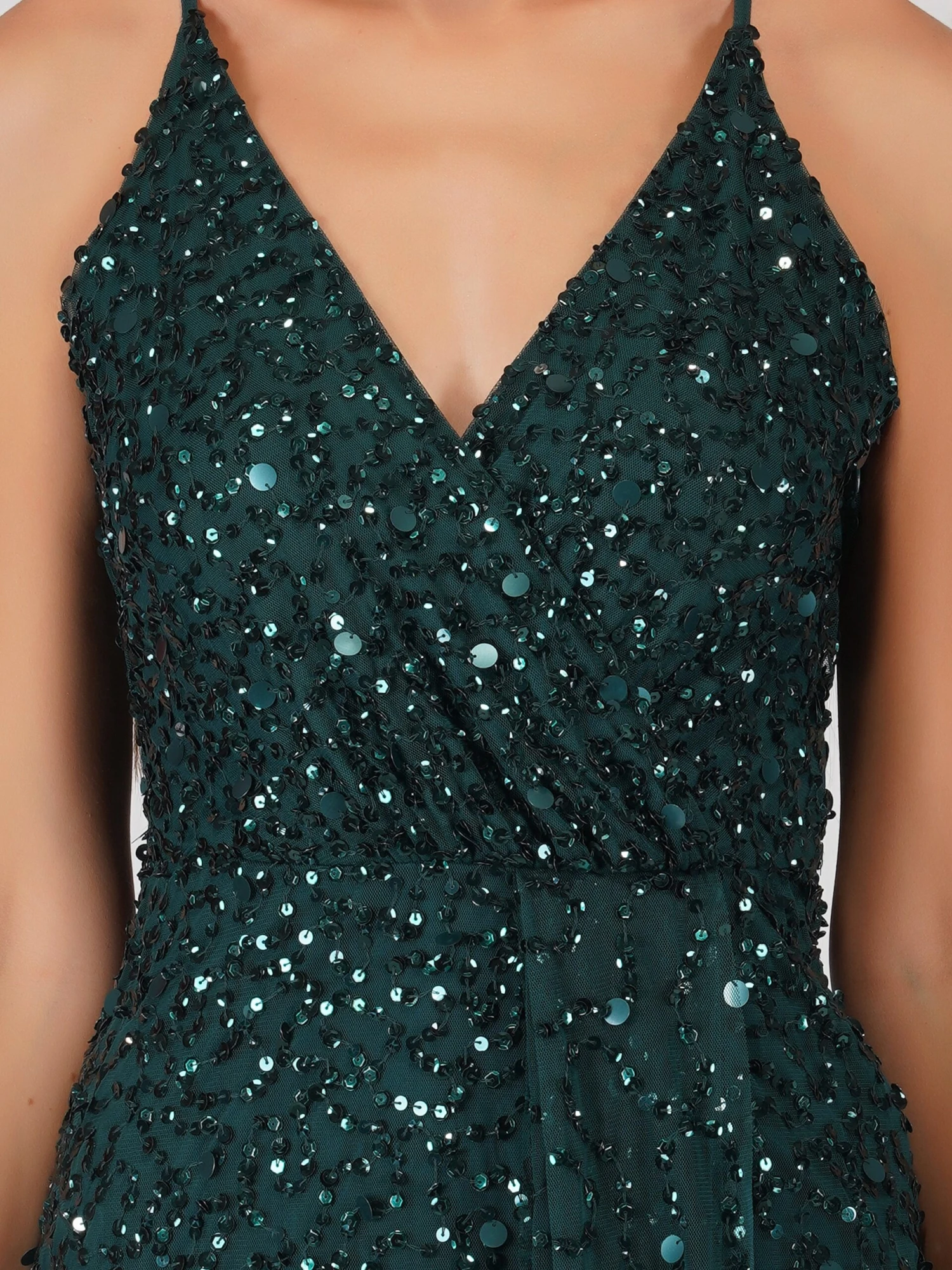 Nair Green Sequin Maxi Dress 9 Nair Green Sequin Maxi Dress - Image 7