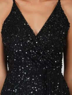 Nair Black Sequin Maxi Dress 13 Nair Black Sequin Maxi Dress -Tulle Clothing z 81